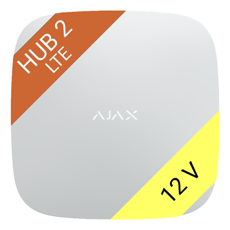 Ajax Hub 2 4G (8EU/ECG) ASP 12V white