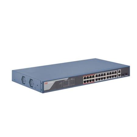 DS-3E1326P-EI Smart managed switch 24x100TX PoE+2x uplink Gb Combo port, 370W, Super PoE