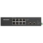 DS-3T0510HP-E/HS Průmyslový switch, 8x Gb PoE (2x Hi-PoE) + 2x Gb SFP, 110W, Super PoE