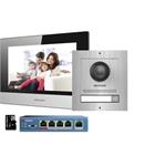 DS-KIS602/S/Europe BV Kit IP videotelefonu, bytový monitor + dveřní stanice + switch +