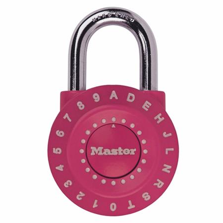 Kombinační visací zámek 1590EURDCOL - Master Lock - růžový