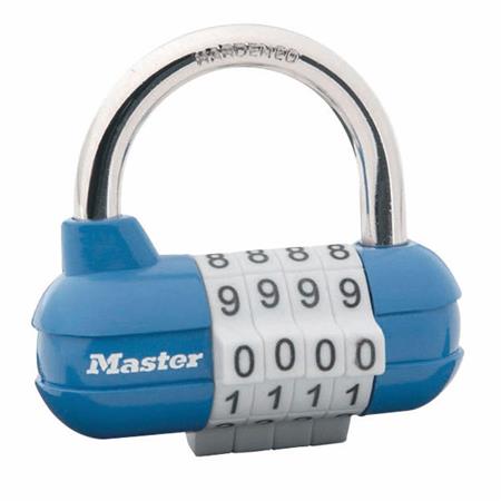 Kombinační visací zámek horizontální 1523EURD - Master Lock - modrý