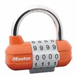 Kombinační visací zámek horizontální 1523EURD - Master Lock - oranžový