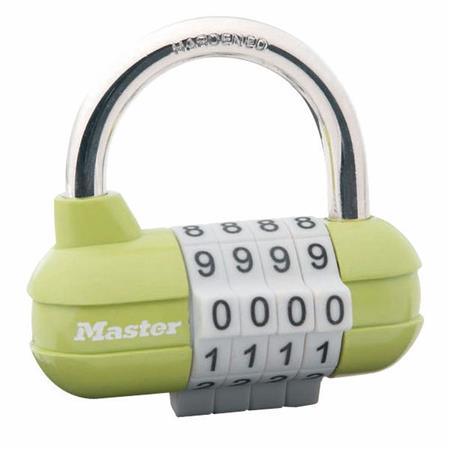 Kombinační visací zámek horizontální 1523EURD - Master Lock - zelený