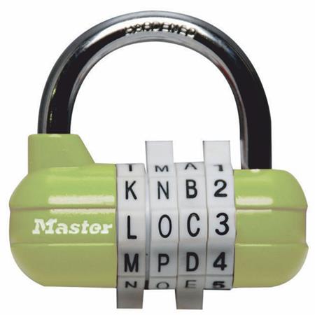 Kombinační visací zámek horizontální 1534EURD - Master Lock - zelený