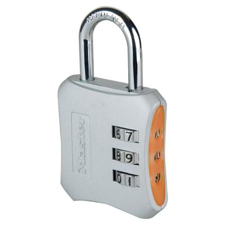 Kombinační visací zámek s unikátním designem 654EURD - Master Lock - oranžový