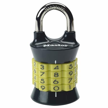 Kombinační visací zámek vertikální 1535EURDCOL - Master Lock - žlutý