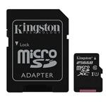 microSDXC Karta 256GB Kingston UHS-I, Class 10 + SD adapter