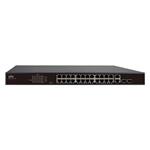 NSW2010-24T2GC-POE-IN 24xRJ45 10/100 vč. PoE (802.3af/at,PoE budget 370W), 2xcombo SFP/GE