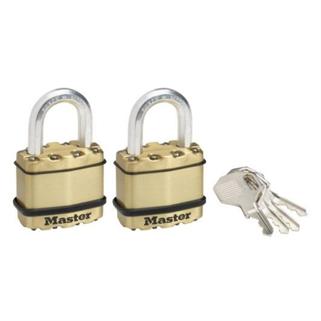 Set 2 ks mosazných visacích zámků M1BEURT - Master Lock Excell - 45mm