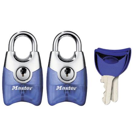 Set 2 ks visacích zámků 20mm Master Lock Fusion 4630EURTAST - modrý