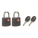 Set 2 ks visacích zámků Master Lock TSA 4695EURTAST - šedý