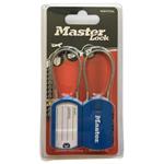 Set 2 ks visacích zámků pro zavazadla 4684EURTCOL - Master Lock - modrý