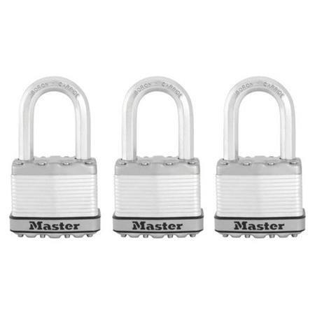 Set 3 ks titanových visacích zámků M5EURTRILF- Master Lock Excell - 50mm