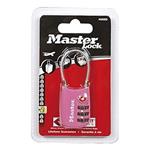 Visací kombinační zámek Master Lock TSA 4688EURD - růžový