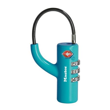 Visací kombinační zámek Master Lock TSA 4717EURDBLU