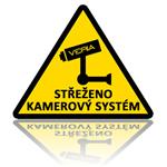 Výstražná samolepka - Střeženo kamerový systém