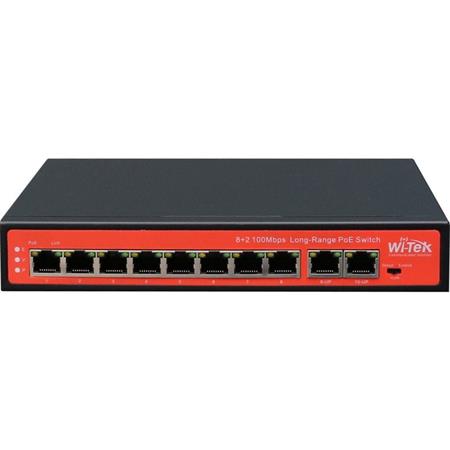 WI-PS210 V2 8FE + 2FE HiPoE switch; 250m; 120W