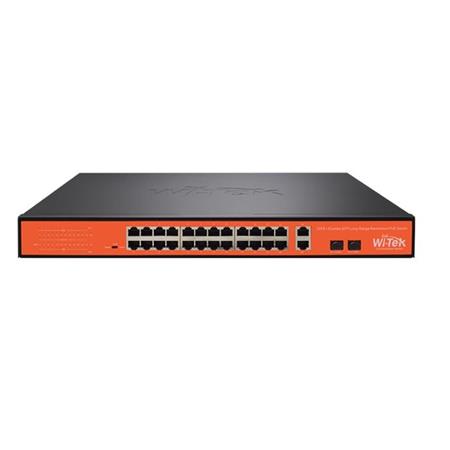 WI-PS526G V2 24FE + 2Combo SFP HiPoE switch; 250m; 250W