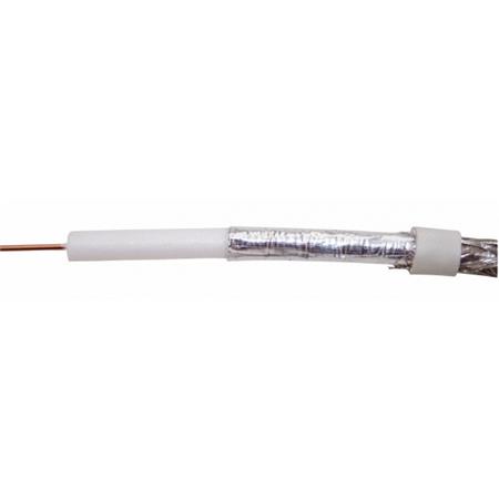 XC1608901 Kabel koax D-S 3000,75 Ohmů, Al PVC bílý plášť